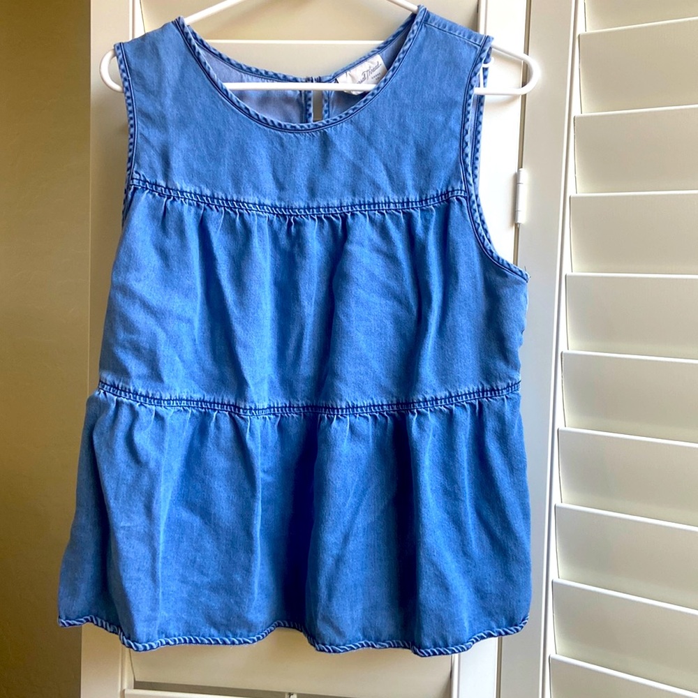 Soft denim tank